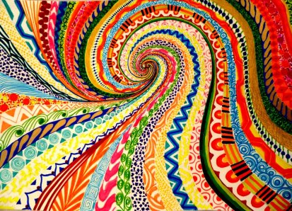 swirls of mixed emotions