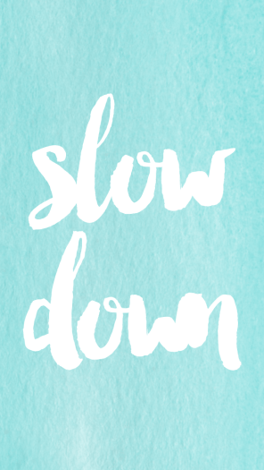 rules of three slow down