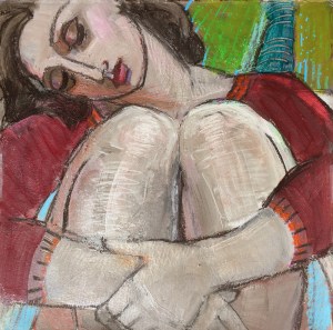 elfchen Sleeping_figurative_woman_paper_12x12_Marie_Fox-W